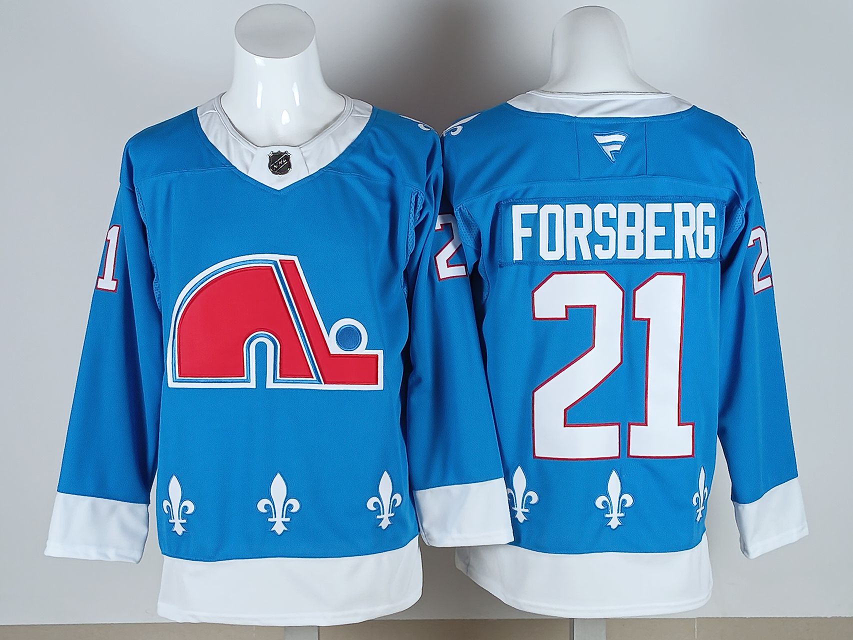 Men 2026 Colorado Avalanche #21 Forsberg Light Blue NHL Jersey style 01->colorado avalanche->NHL Jersey